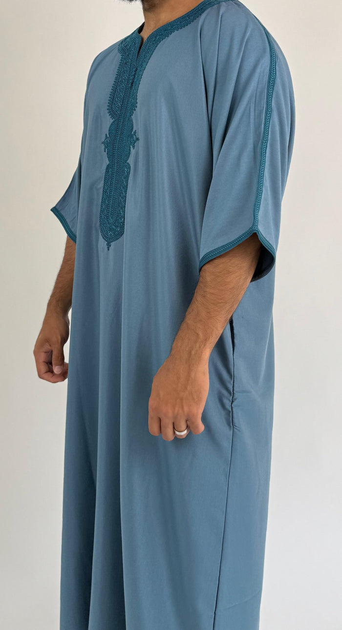 Teal Moroccan Thobe