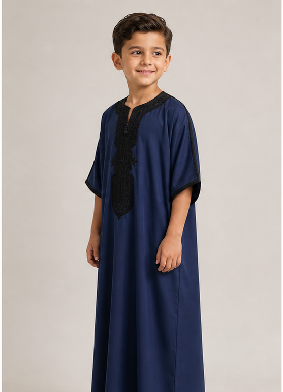 Blue Child's Moroccan Thobe