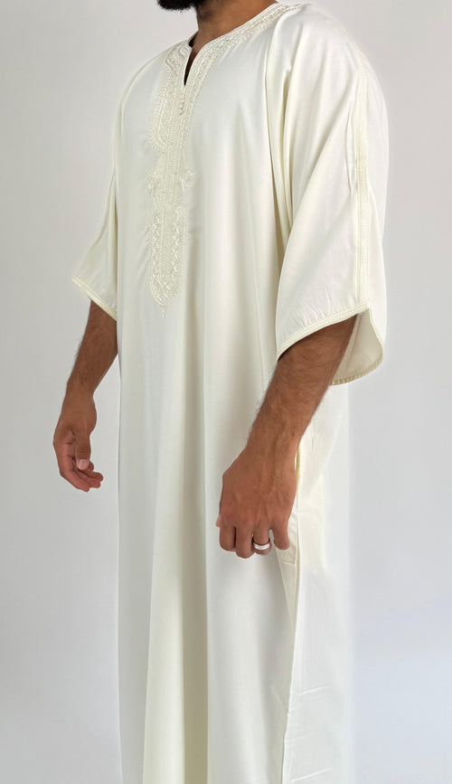 Off White Moroccan Thobe