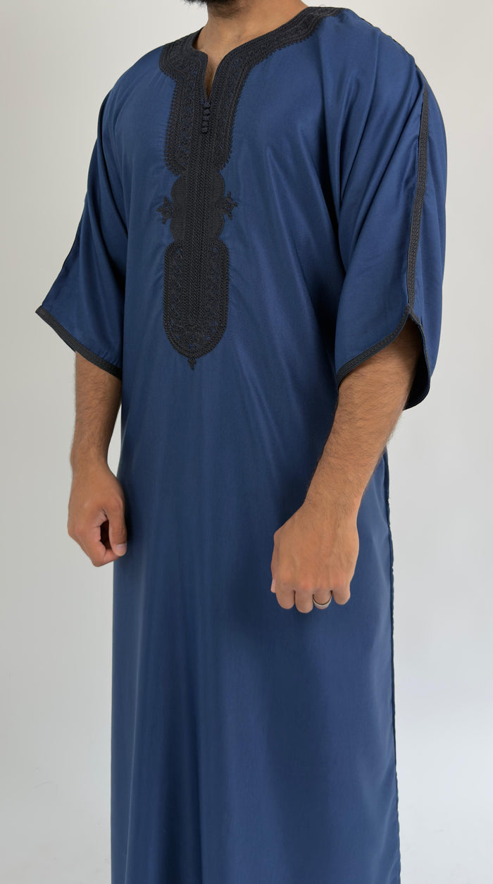Blue Moroccan Thobe